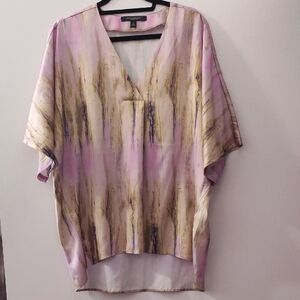 Marc New York Purple and Cream Boxy Tunic